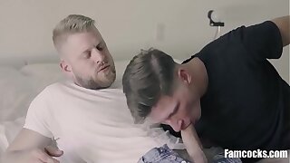 FamilyDick - Hunk Stepdad Fatherland His Hard Dick In His Stepson's Juicy Mouth